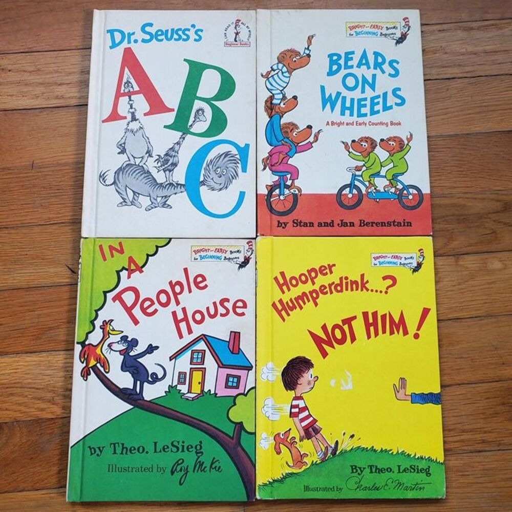 Vintage Dr Seuss Berenstain bears book bundle (4)